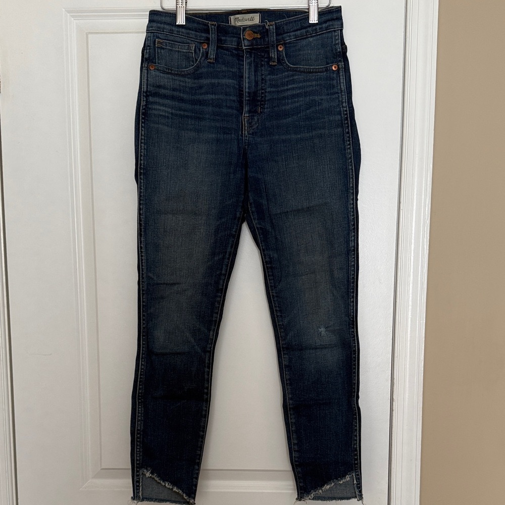 Madewell High-Rise Skinny Jeans with Raw Hem